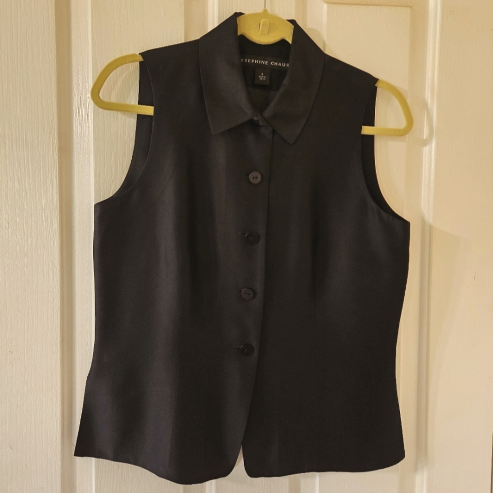Silk sleeveless top